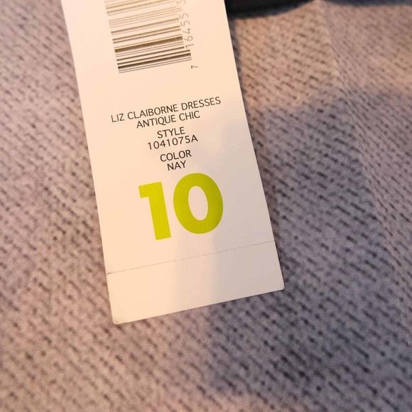 Vintage Liz Claiborne Womens Dress Size 10 Beaded Embroidered Long Sleeve Fall - Picture 13 of 16